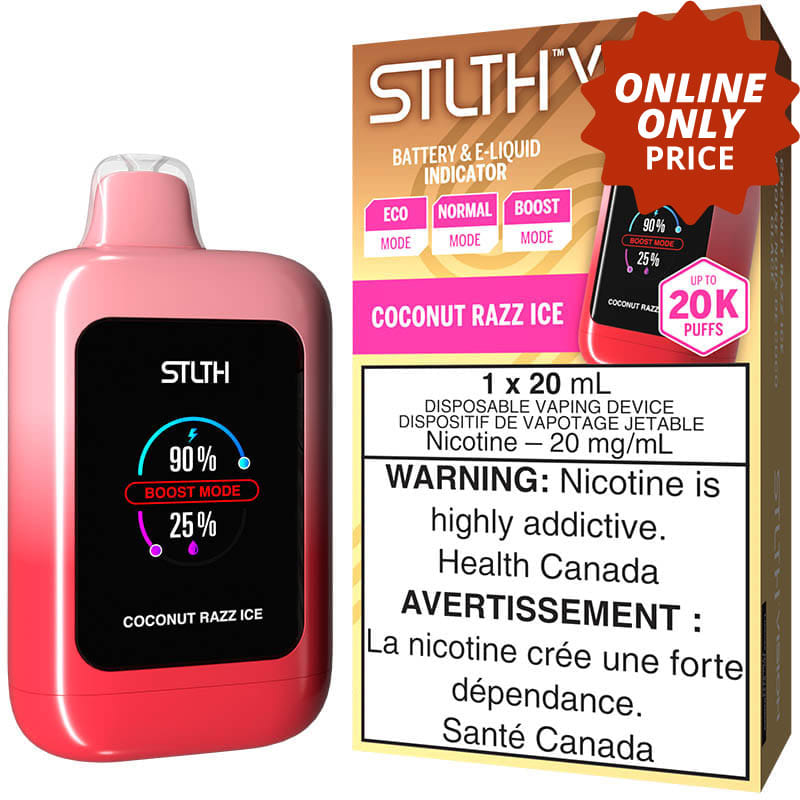 STLTH 60k Coconut Razz Ice Disposables