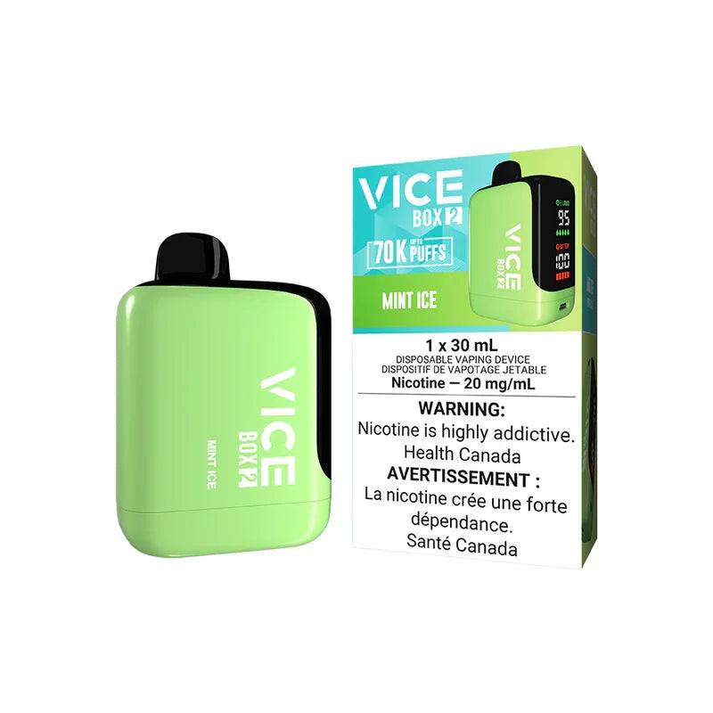 Vice Box 2 70k Mint Ice Disposable | Urban Mist Vapes