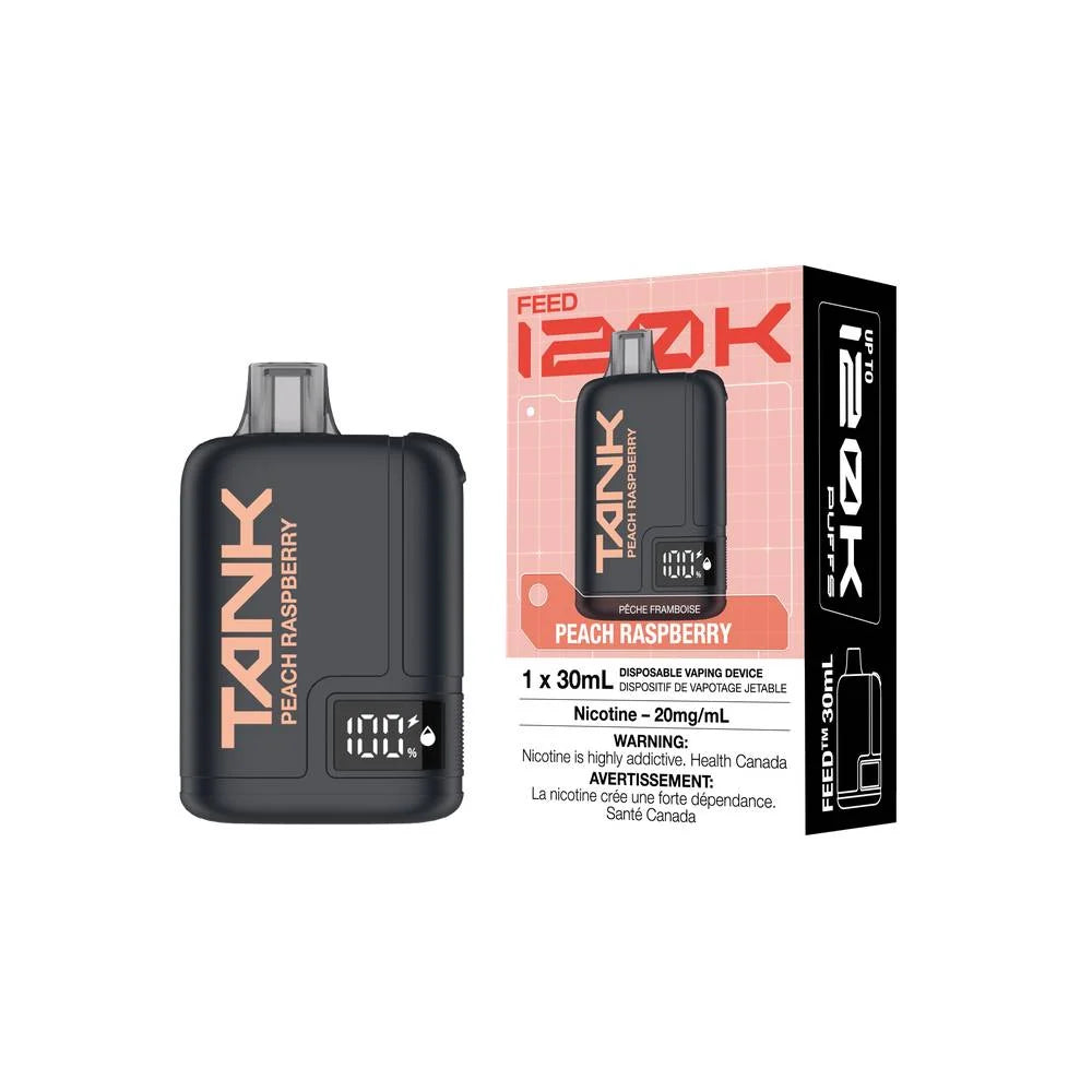FEED Tank 120K 30ML Disposable Vape Peach Raspberry | Urban Mist Vapes